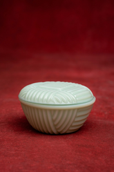 1930s French Art Deco Jadeite Opaline Box